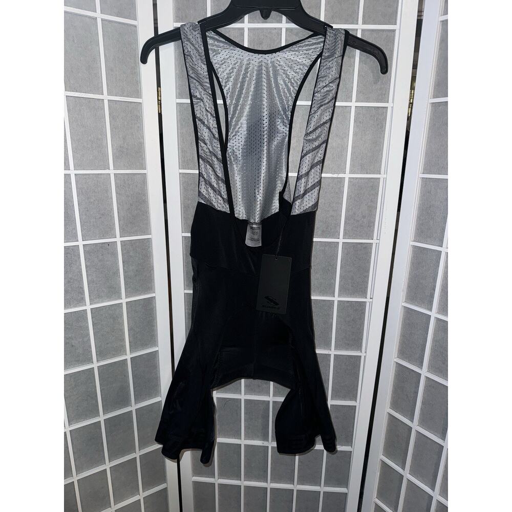 Suarez Cycling Bib Shorts Ladies Medium Brand New Black Gray